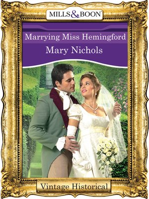 cover image of Marrying Miss Hemingford